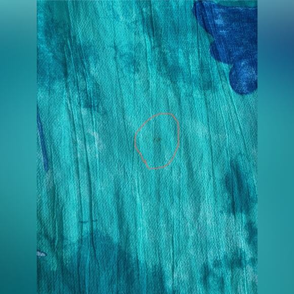 Vintage 90’s Carol Anderson Floral Tulip Print Sleeveless Tank Dress Blue Sz 8 - Picture 9 of 9